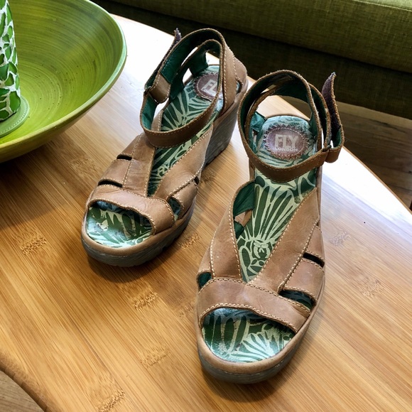 Fly London Brown Sandals 40 - Picture 3 of 9